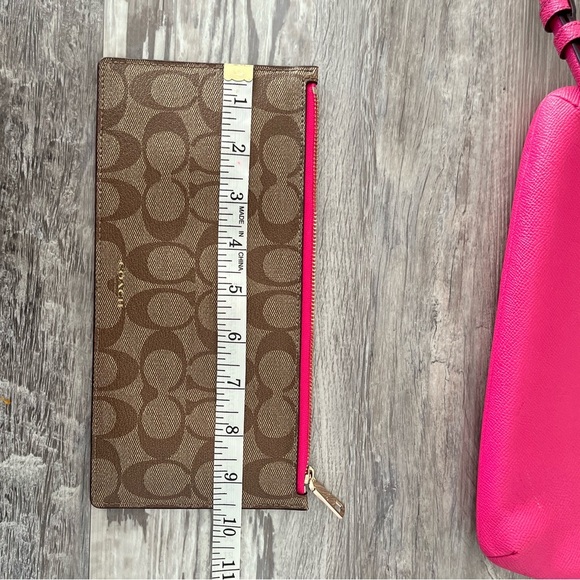Coach Pink Crossbody Bag and Brown Wallet Set - Picture 12 of 16